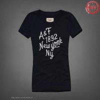 dames abercrombie fitch korte tees ny koningsblauw Outlet Groningen tg2n9486